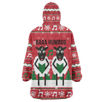 Vintage Sheep Music Christmas Wearable Blanket Hoodie Xmas Holiday Patterns - Wonder Print Shop