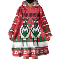 Vintage Sheep Music Christmas Wearable Blanket Hoodie Xmas Holiday Patterns - Wonder Print Shop
