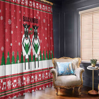Vintage Sheep Music Christmas Window Curtain Xmas Holiday Patterns - Wonder Print Shop