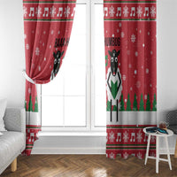 Vintage Sheep Music Christmas Window Curtain Xmas Holiday Patterns - Wonder Print Shop
