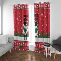 Vintage Sheep Music Christmas Window Curtain Xmas Holiday Patterns - Wonder Print Shop