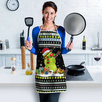 Tennis Snowman Christmas Apron Xmas Holiday Patterns - Wonder Print Shop