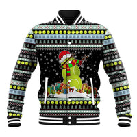 Tennis Snowman Christmas Baseball Jacket Xmas Holiday Patterns - Wonder Print Shop