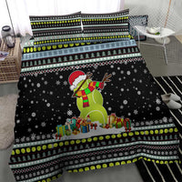 Tennis Snowman Christmas Bedding Set Xmas Holiday Patterns - Wonder Print Shop