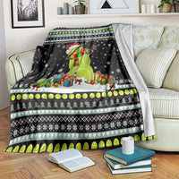 Tennis Snowman Christmas Blanket Xmas Holiday Patterns - Wonder Print Shop
