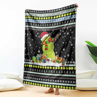 Tennis Snowman Christmas Blanket Xmas Holiday Patterns - Wonder Print Shop