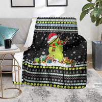 Tennis Snowman Christmas Blanket Xmas Holiday Patterns - Wonder Print Shop