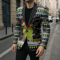 Tennis Snowman Christmas Blazer Xmas Holiday Patterns - Wonder Print Shop