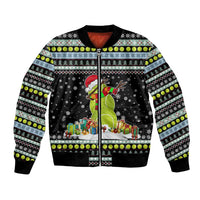 Tennis Snowman Christmas Bomber Jacket Xmas Holiday Patterns - Wonder Print Shop