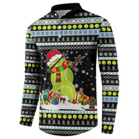 Tennis Snowman Christmas Button Sweatshirt Xmas Holiday Patterns - Wonder Print Shop