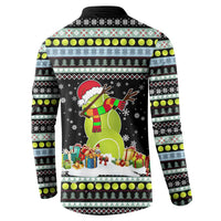 Tennis Snowman Christmas Button Sweatshirt Xmas Holiday Patterns - Wonder Print Shop