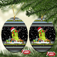Tennis Snowman Christmas Ceramic Ornament Xmas Holiday Patterns - Wonder Print Shop
