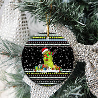 Tennis Snowman Christmas Ceramic Ornament Xmas Holiday Patterns - Wonder Print Shop