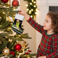 Tennis Snowman Christmas Stocking Xmas Holiday Patterns - Wonder Print Shop