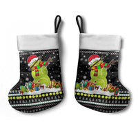 Tennis Snowman Christmas Stocking Xmas Holiday Patterns - Wonder Print Shop