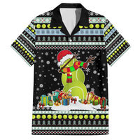 Tennis Snowman Christmas Family Matching Off Shoulder Maxi Dress and Hawaiian Shirt Xmas Holiday Patterns - Wonder Print Shop