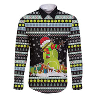 Tennis Snowman Christmas Family Matching Off Shoulder Maxi Dress and Hawaiian Shirt Xmas Holiday Patterns - Wonder Print Shop