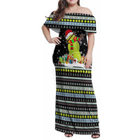 Tennis Snowman Christmas Family Matching Off Shoulder Maxi Dress and Hawaiian Shirt Xmas Holiday Patterns - Wonder Print Shop