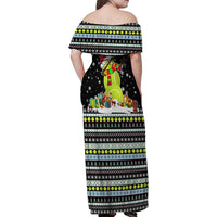 Tennis Snowman Christmas Family Matching Off Shoulder Maxi Dress and Hawaiian Shirt Xmas Holiday Patterns - Wonder Print Shop