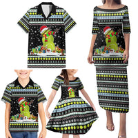 Tennis Snowman Christmas Family Matching Puletasi and Hawaiian Shirt Xmas Holiday Patterns - Wonder Print Shop