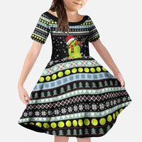 Tennis Snowman Christmas Family Matching Short Sleeve Bodycon Dress and Hawaiian Shirt Xmas Holiday Patterns - Wonder Print Shop