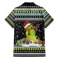 Tennis Snowman Christmas Family Matching Short Sleeve Bodycon Dress and Hawaiian Shirt Xmas Holiday Patterns - Wonder Print Shop
