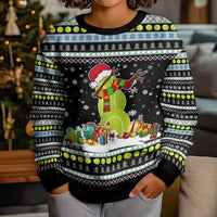 Tennis Snowman Christmas Kid Ugly Christmas Sweater Xmas Holiday Patterns - Wonder Print Shop