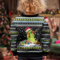 Tennis Snowman Christmas Kid Ugly Christmas Sweater Xmas Holiday Patterns - Wonder Print Shop