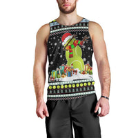 Tennis Snowman Christmas Men Tank Top Xmas Holiday Patterns - Wonder Print Shop