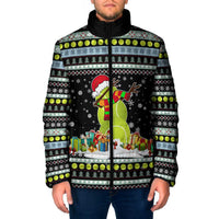 Tennis Snowman Christmas Padded Jacket Xmas Holiday Patterns - Wonder Print Shop