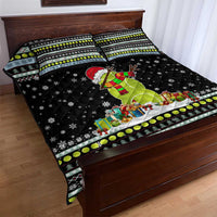 Tennis Snowman Christmas Quilt Bed Set Xmas Holiday Patterns - Wonder Print Shop