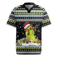 Tennis Snowman Christmas Rugby Jersey Xmas Holiday Patterns - Wonder Print Shop
