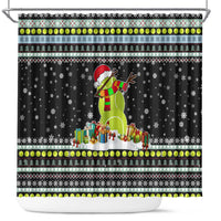 Tennis Snowman Christmas Shower Curtain Xmas Holiday Patterns - Wonder Print Shop