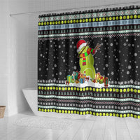 Tennis Snowman Christmas Shower Curtain Xmas Holiday Patterns - Wonder Print Shop