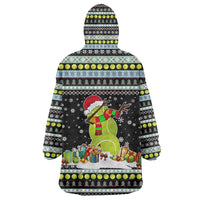 Tennis Snowman Christmas Wearable Blanket Hoodie Xmas Holiday Patterns - Wonder Print Shop