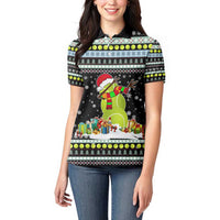Tennis Snowman Christmas Women Polo Shirt Xmas Holiday Patterns - Wonder Print Shop