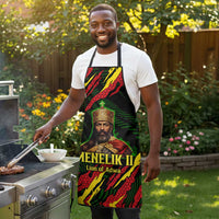 Menelik II Apron with Lion of Adwa Title, Battle of Adwa 1896 Graphic and Bold Pan-African - Wonder Print Shop