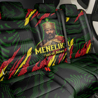 Menelik II Back Car Seat Cover with Lion of Adwa Title, Battle of Adwa 1896 Graphic and Bold Pan-African - Wonder Print Shop