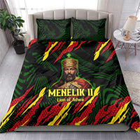 Menelik II Bedding Set with Lion of Adwa Title, Battle of Adwa 1896 Graphic and Bold Pan-African - Wonder Print Shop