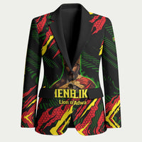 Menelik II Blazer with Lion of Adwa Title, Battle of Adwa 1896 Graphic and Bold Pan-African - Wonder Print Shop