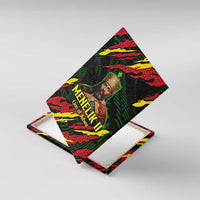 Menelik II Canvas Wall Art with Lion of Adwa Title, Battle of Adwa 1896 Graphic and Bold Pan-African - Wonder Print Shop