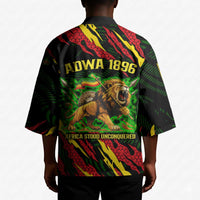 Menelik II Kimono with Lion of Adwa Title, Battle of Adwa 1896 Graphic and Bold Pan-African - Wonder Print Shop