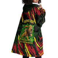 Menelik II Wearable Blanket Hoodie with Lion of Adwa Title, Battle of Adwa 1896 Graphic and Bold Pan-African - Wonder Print Shop