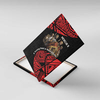 Menelik II Canvas Wall Art with Adwa Victory Map, Africa Defeated an Empire Text and Red Geometric - Wonder Print Shop
