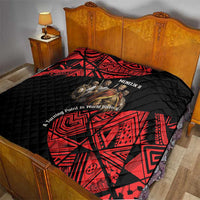 Menelik II Quilt with Adwa Victory Map, Africa Defeated an Empire Text and Red Geometric - Wonder Print Shop