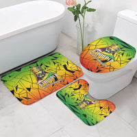 Menelik II Bathroom Set with Crowned Portrait, Ethiopia Never Colonized Text and Pan-African Abstract - Wonder Print Shop