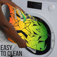 Menelik II Bathroom Set with Crowned Portrait, Ethiopia Never Colonized Text and Pan-African Abstract - Wonder Print Shop