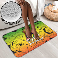 Menelik II Bathroom Set with Crowned Portrait, Ethiopia Never Colonized Text and Pan-African Abstract - Wonder Print Shop