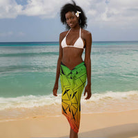 Menelik II Sarong with Crowned Portrait, Ethiopia Never Colonized Text and Pan-African Abstract - Wonder Print Shop