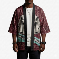 Hatshepsut Kimono with Pharaoh Bust Illustration, Female Pharaoh Title and Egyptian Hieroglyph - Wonder Print Shop